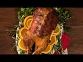 Гусь в духовке для гостей | Whole roasted Goose