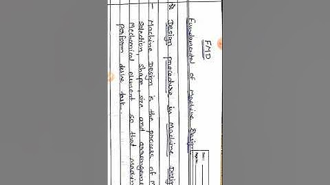 FMD DESIGN PROCEDURE