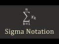 Calculus I: Sigma notation and summation