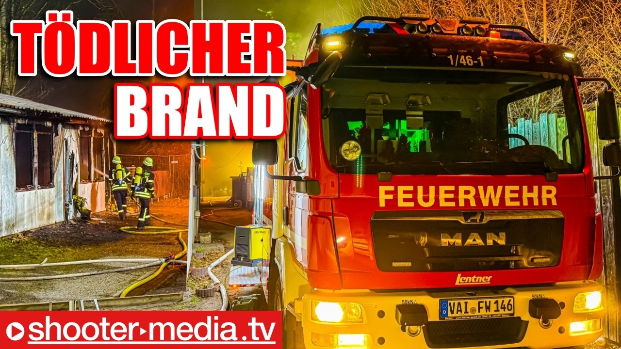 ❌  TÖDLICHER BRAND in ASYLUNTERKUNFT  ❌ | 🚒  Feuerwehr im Großeinsatz  🚒 |
