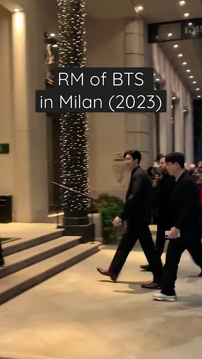 Kim Namjoon aka RM of BTS in Milan (2023)