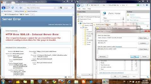 HTTP Error 500.19 - Internal Server Error