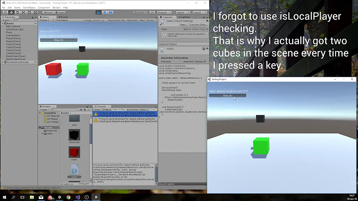 Unity Networking: How to Spawn GameObjects from Non-Player GameObjects at Runtime