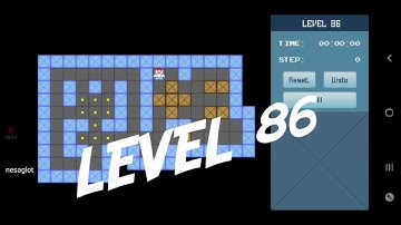 Classic Sokoban Level 86 | without UNDO | Solution 1 - 90