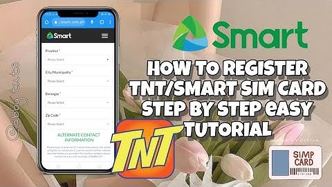 How to REGISTER TNT/SMART SIM CARD | STEP BY STEP EASY TUTORIAL | by abby tuts