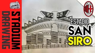 [STADIUM DRAWING]San Siro Stadium,Milano,Italy