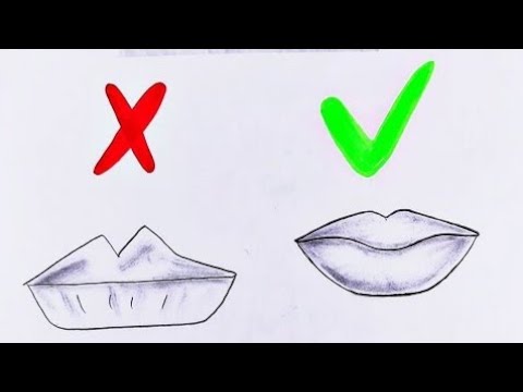 Cum se desenează buzele/ Învață să desenezi in creion pas cu pas/ Tutoriale  desene simple și ușoare - YouTube