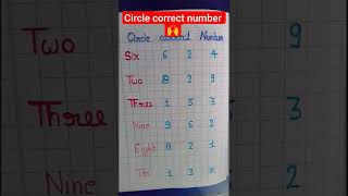 Circle correct number 🙌 #trending #youtubeshorts #creativity #maths #shorts #viralshort