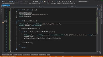 C# - Extrair páginas de um PDF com iTextSharp (split) / Extract pages with the iTextSharp (split)