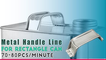 Metal Handle Making line for 1-5L Rectangle Can #metalhandlemaking #canmaking #rectanglecan