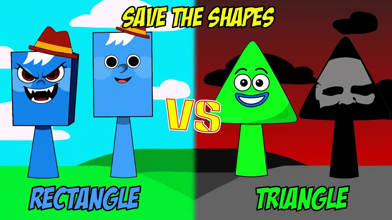 Ricky Rectangle vs Triangle (from Save The Shapes) |My Sprunki OC animation