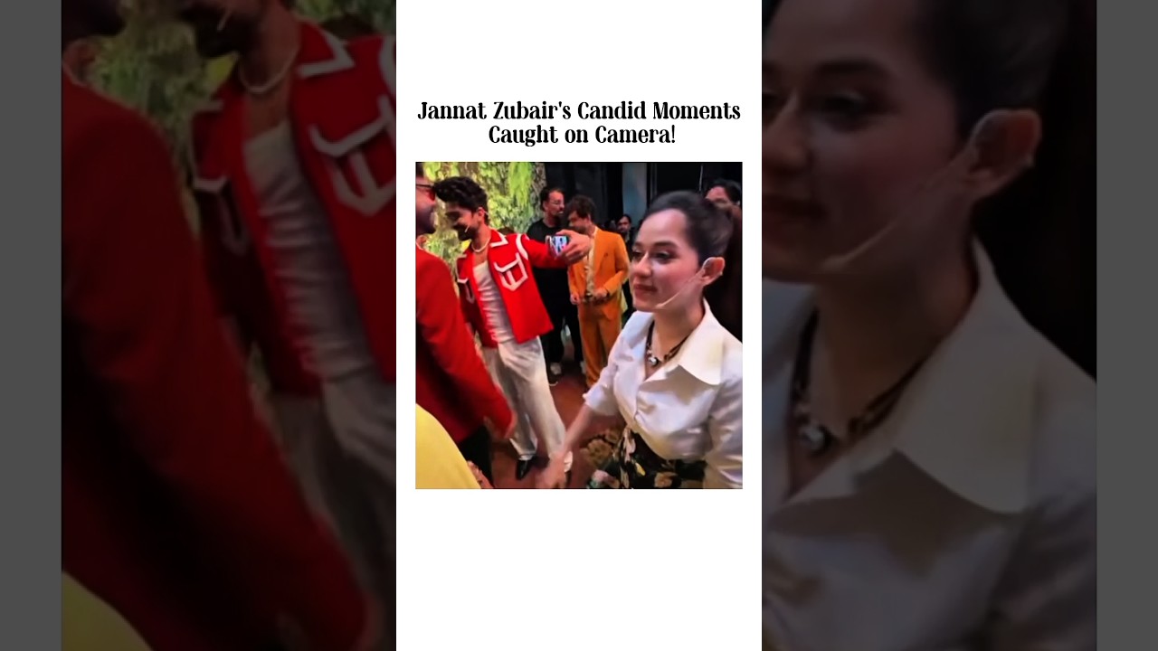 Jannat Zubair's Candid Moments Caught on Camera! 😍📸 #Shorts#jannatzubair