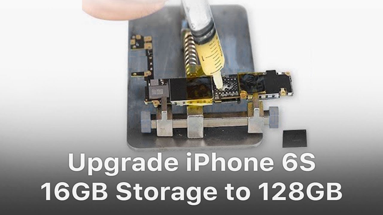 iPhone 6S 16GB Storage to 128GB - YouTube