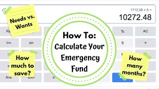 How To Calculate Your Emergency Fund