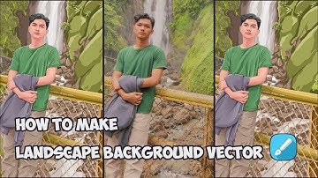 Tutorial Vector Background Landscape Infinite Design | Speed Art