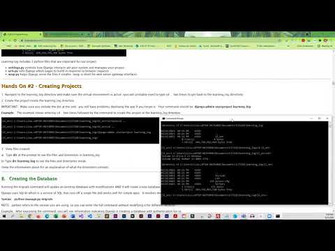 HandsOn2 Django startproject