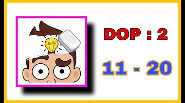 DOP 2: Delete One Part 2  Level 11-20 Walkthrough Solution Gameplay by   @MobileGamingJunction