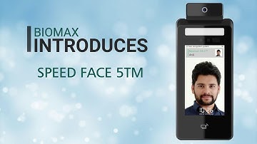 biomax speedface 5 tm face detection attendance with temperature measurement