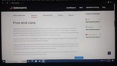 Sharevault Virtual Data Room Overview