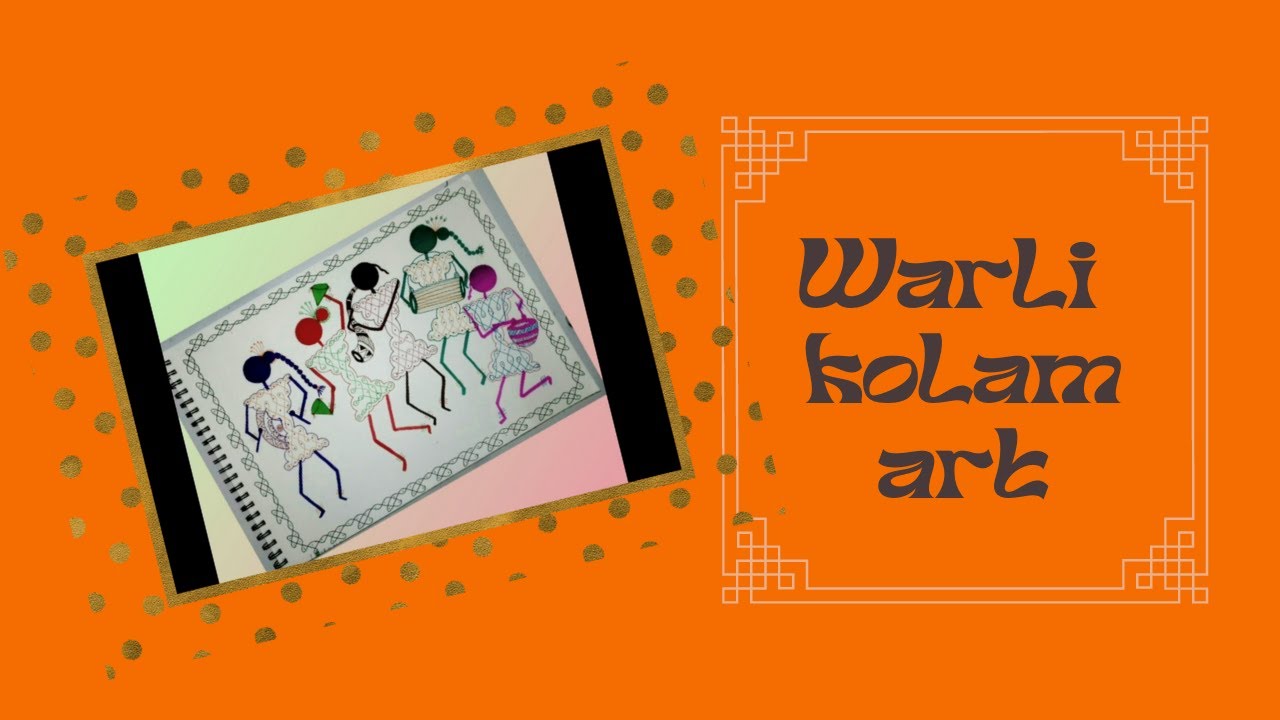 Warli musical instrument in unique style |warli kolam art | warli art ...
