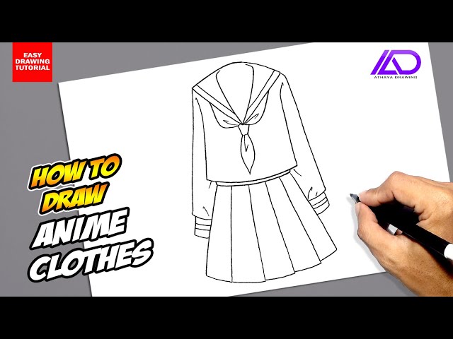 Anime Dress Drawing High-Quality - Drawing Skill