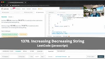 How to Solve "1370 Increasing Decreasing String" on LeetCode? - Javascript