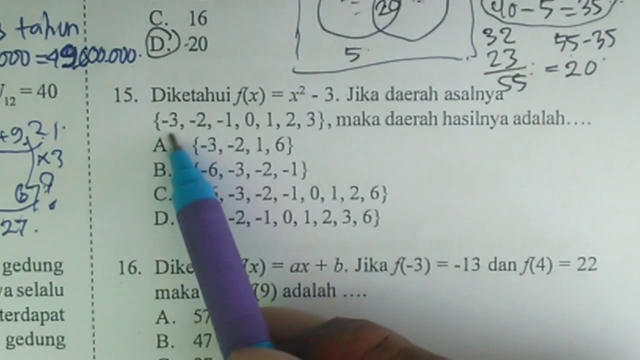 Pembahasan Soal Prediksi Un Matematika Smp 2017 Skl Menentukan