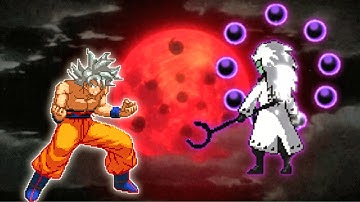 Son Goku MUI 3.4 VS Madara Rikudou 12P in Jump Force Mugen