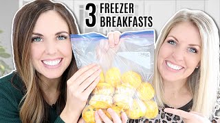 3 Quick and Easy Breakfast Freezer Meals