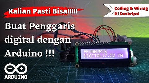 Pasti BISA!! Buat Sendiri penggaris digital pakai Arduino dan sensor ultrasonik ! | [#Tutorial4]