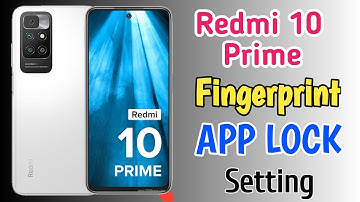 Redmi 10 prime fingerprint app lock/Redmi 10 prime me app lock kaise kare/Redmi apps lock setting