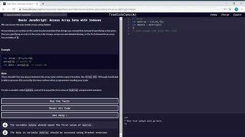 Basic JavaScript (39/111) | Access Array Data with Indexes | freeCodeCamp