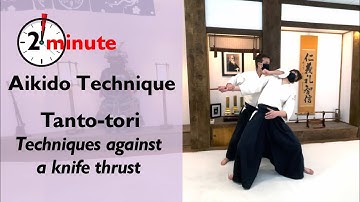 Tanto-tori Tsuki  - The Aiki Dojo 2 Minute Tech #aikido #tantotori #knifedefense #aikidocenterla