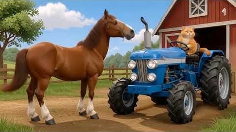 PixVerse V5 Image Text 360P синий трактор тот