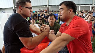 Schoolboy At Thailand Arm Wrestling Championship 2023