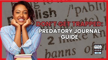 Publishing 101 - Navigating Predatory Journals and Choosing the Right Outlets