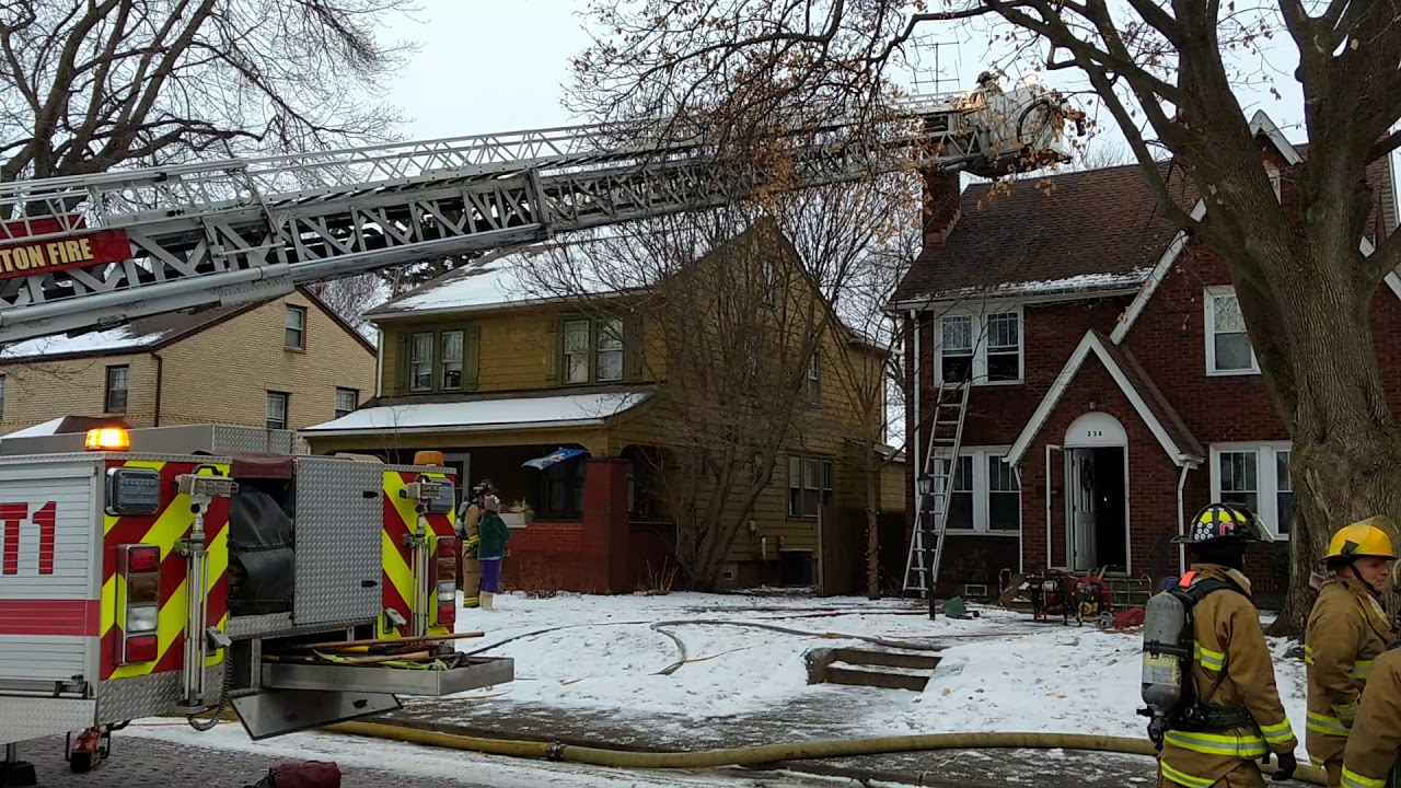 Canton Fire Dept.at house fire at 336 Bellflower NW on Sunday 1/7 YouTube