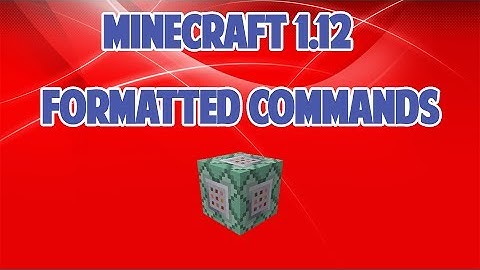 Formatting/Color Codes in Vanilla Minecraft 1.12+