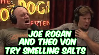 Theo Von And Joe Rogan Try Smelling Salts (HILARIOUS)