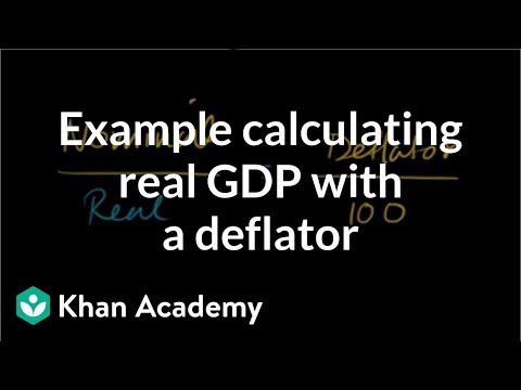 تصویری: چگونه GDP واقعی را از GDP اسمی و deflator محاسبه می کنید؟