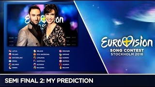 Eurovision 2016 - Semi Final 2: My Prediction