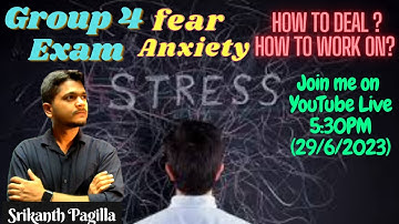 Group 4 Exam | TSPSC | How to deal | Fear | Anxiety | Stress | SPark Educon