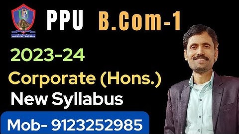 PPÚ B çóm 1 corporate donors complete syllabus 2023-24