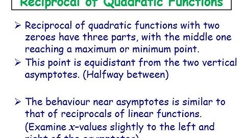 3.2 - Examples of Quadratic Reciprocals