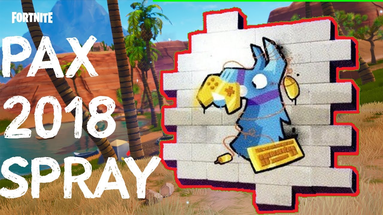 PAX West 2018 Fortnite Spray VERLOSUNG FREE Pax Codes So bekommt