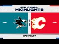 Nhl highlights  sharks vs flames  april 18 2024