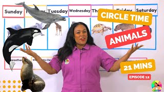 ocean animals songs for kids circle time with ms monica preschool lessons episode 12