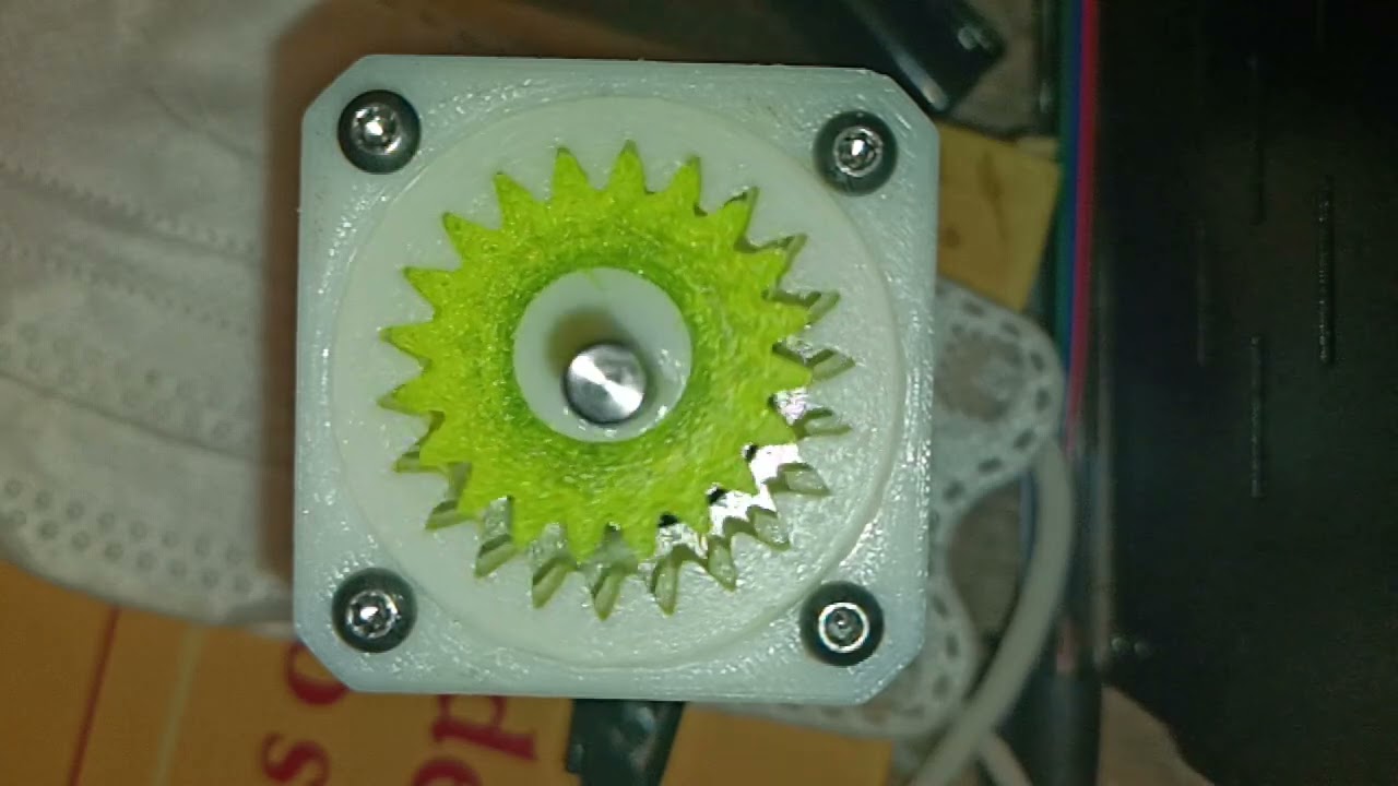 3D printed precision 'vernier' gearbox 23:1 ratio. Slow motion. Improved version. (Internal version)