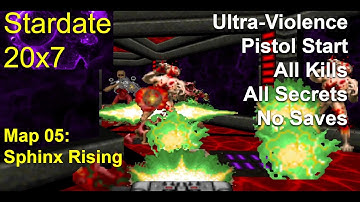 Doom II: Stardate 20x7 Map 5: Sphinx Rising (Ultra-Violence 100%)