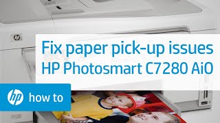 klamre sig kompas grube Fixing Paper Pick-Up Issues | HP Photosmart C7280 All-in-One Printer | HP -  YouTube